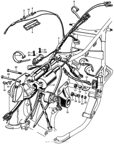 CL450 Wire harness + ignition coil + switch