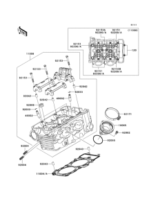 ER650 Головка цилиндров