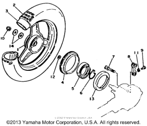 PW50F Переднее колесо