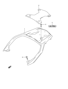 DL650 Багажник