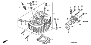 CG125ES Головка цилиндров