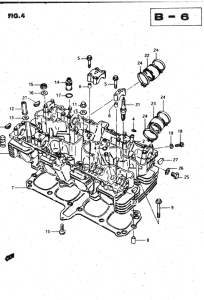 GSX750 Головка цилиндров