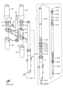 XVZ1300A Передняя вилка