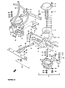 GSX400 Carburetor assy