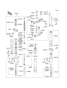 KX500 Front fork(1 / 2)(kx500-e6 / e7)