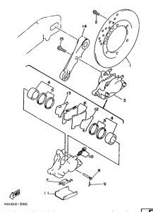 TRX850 Задний суппорт