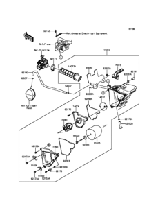 KLX125 エアクリーナ