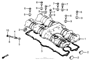 CB750 Крышка головки цилиндров