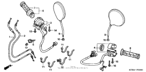 PS250 Switch + cable + mirror