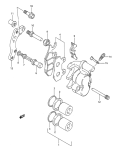 RM250 Передний суппорт
