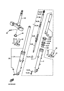 BT1100 Вилка передней оси
