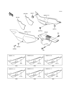 KLE500 Side covers / chain cover(1 / 2)