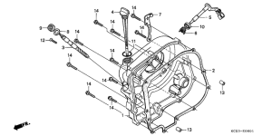 CM125C Крышка картера правая