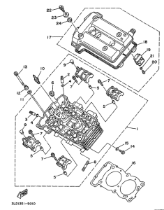 XTZ750 Головка цилиндров