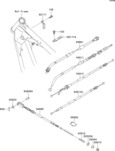 BN125 Тросы управления