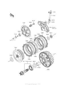 KLE650 Сцепление