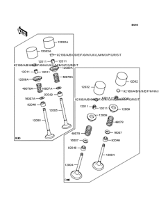 ZX400 Rocker arms / valves
