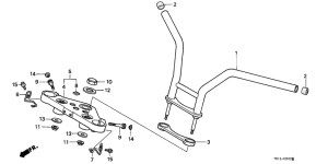 VT600C Handle pipe / top bridge