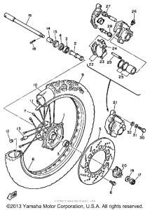 XT600L Переднее колесо