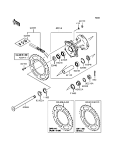  Заднее колесо и цепь