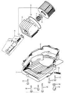 CB750 Oil filter + oil pan