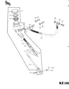 KZ1000 Задний тормозной цилиндр