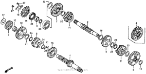 CR250R Трансмиссия