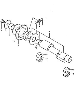 GSX400 Балансирный вал