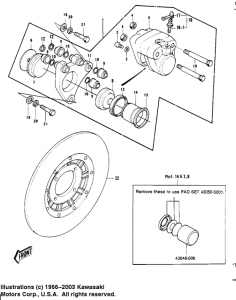 KH400 Передний суппорт