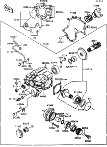 VN1500 Front bevel gear(1 / 2)