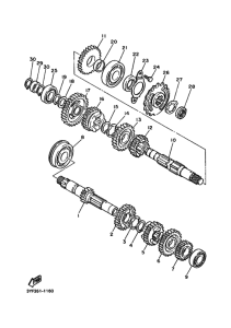 XT600E Трансмиссия