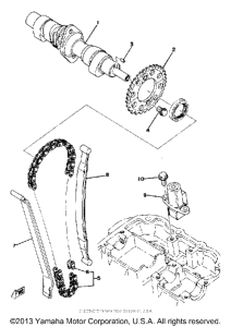 XS400SH Цепь механизма газораспределения