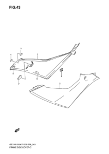 GSX-R1000 Frame side cover