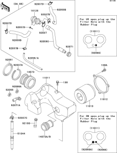 EN500 Воздушный фильтр