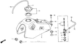 TR200 Топливный бак