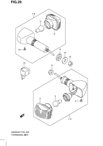 GS500 Поворотники