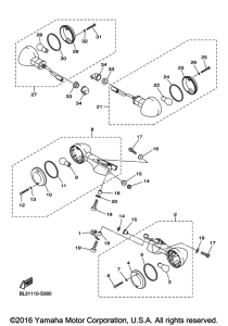 XVS950XR Поворотники