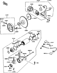 EX305 Starter motor(ex305-b8)