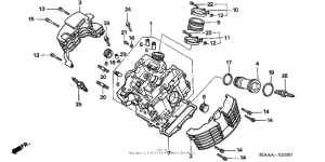 VT1100C Передняя головка цилиндров