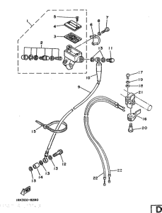 TZ250S/TZ250 Главный тормозной цилиндр