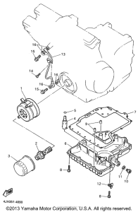 YZF600RG Масляный картер