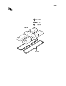 ZX400 Крышка головки цилиндров