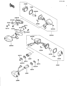 ZX600 Поворотники