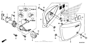 VT750RS Side cover (2)