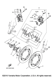 XSR900 Передний суппорт