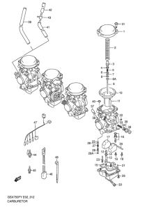 GSX750 Carburetor assy