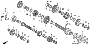 VFR800 Трансмиссия