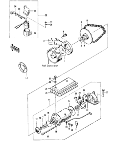 KZ400 Starter motor / starter clutch