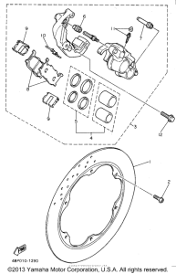 XJ600SGC Передний суппорт