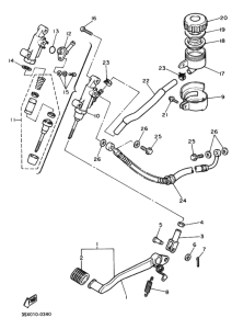 SRX600 Rr master cylinder assy